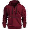 Volemo Felpa Uomo con Zip e Cappuccio Hoodie Cotone Felpe Palestra Alta visibilità Giacca Sportiva