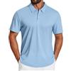 COOFANDY Polo Uomo Estate Sport Maniche Corte Polo Tinta Unita Slim Fit Golf Polo T-Shirt