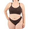 LEELA LAB Reggiseno Senza Ferretto Donna Taglie Forti, Comodo e Versatile con Spalline Regolabili, Realizzato con Tecnologia Seamless Senza Cuciture - Made in Italy