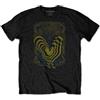 Rock Off officially licensed products Alice in Chains T Shirt Psychedelic Rooster Band Logo Nuovo Ufficiale Uomo Nero Size XXL