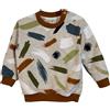 BEEBIP Felpa con Bottoni in Morbido Cotone Biologico Felpato - Fatta con Amore in Italia, Certificata GOTS, Oeko-Tex ® e Toxic Free, Calda e Sicura sulla Pelle dei Bambini (0-2 Anni)
