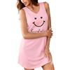 Bresdk Camicia da Notte Donna Estiva Pigiama da Notte Senza Maniche Taglie Forti Sleepwear per Casa e Casuale S-3XL