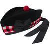 Tartanista Glengarry Military Marching cap Scottish 100% Wool Plain & Diced