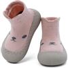LACOFIA Calzini Scarpe Primi Passi Neonato Calze Antiscivolo Bambino con Suola in Gomma