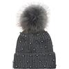 styleBREAKER Berretto Donna in Maglia con PON PON | Berretto con pompon in ecopelliccia rimovibile 12cm, fascia elastica 21cm, altezza 21cm, caldo, circonferenza 48-60cm