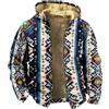 Generico Tuta Uomo Mimetica Cappotto con Cappuccio in Pile Extra Spesso da Uomo Autunno e Inverno con Stampa alla Moda Giubbotto Firmato