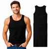 COSHAL 3 canottiere da uomo in 100% cotone, canottiera senza maniche, per allenamento in palestra, canottiere da uomo, tinta unita, per tutti i giorni, abbigliamento atletico, gilet taglie forti
