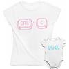 bubbleshirt Coppia T-Shirt Mamma e Body Neonato Abbinati - Idea Regalo per la Festa della Mamma
