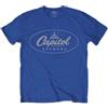 Capitol Records T Shirt Logo Nuovo Ufficiale Uomo Blu