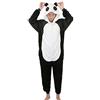 Très Chic Mailanda Pigiama Panda Cosplay Carnevale Animale Sleepwear Donna Costume Camicie da Notte-Très Chic Mailanda (L per altezza 168-178cm, Nero panda)