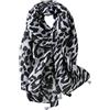 LumiSyne Sciarpa Donna Moda Leopardo Stampa Animalier Classiche Vintage Foulard In Cotone e Lino Con Nappa Lungo Calda Stole Protezione Solare Scialle Quattro Stagioni