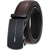 LumiSyne Cintura In Pelle Uomo Cricchetto Automatica Fibbia Vita Regolabile Usura Confortevole 5 Lunghezze Disponibili Larghezza 35 Mm Stile Formale Casual Cintura Larga Per Pantaloni Jeans Abiti