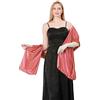 LumiSyne Donna Scialle Stola In Raso Setoso Per Abito Da Sera Tinta Unita Sciarpe Lunga Leggero Elegante Wrap Stola Per Sposa Matrimonio Cerimonia Festa, 200×70cm