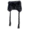 LumiSyne Cappello Invernale Donna Cappello a Maglia Con Paraorecchie Forma Di Orecchio Di Gatto Stile y2k Cappello Peloso Con Punto Colorato Cinghie Alle Orecchie Lungo Berretto Peruviano Beanie Caldo