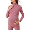 SISAY Tuta Allattamento Invernale Pigiama 2 Pezzi Premaman Completo Maglia e Pantaloni Termici Set Intimo Termico Donna Invernale Taglie Forti Coordinati Abbigliamento Termiche Biancheria Intima Calda
