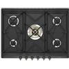 Smeg SRV876AOGH Piano Cottura a Gas 5 Zone Ghisa 75 cm