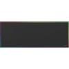 Mars Gaming MMP224, Tappetino Gaming XXL 880x330mm, Bordo Rainbow, Base Antiscivolo in Gomma Naturale, Superficie Nanotextile ad Alta Precisione, Tappetino Flessibile, Nero