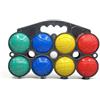Generic Beach Ball Game Bocce Set Bocce Gioco Biliardo da Prato Set Bocce con Supporto Trasporto Facile Conservazione Ordinata Impugnatura Testurizzata Lancio