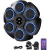 Gpanvor Macchina da Boxe Musicale Bluetooth, Tira Pugni da Muro | Music Boxing Machine, 9 Modalità, 18 Velocità, Luce RGB, Autonomia 4 h, Conteggio Automatico, 1 Guanti, per Adulti e Bambini