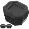 CORHAD 3 Pezzi Tappo Manico per Racchetta Tennis in Plastico Nero | Accessorio per Racchetta da Tennis, Coperchio Terminale della Racchetta da Tennis, Comfort e Precisione