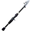 ZGCrumphant Canna da pesca Canna da pesca telescopica corta in carbonio 1.6/1.8/2.1/2.4M Canne baitcasting bianco/nero Attrezzatura Prova di richiamo 10-30g spinning