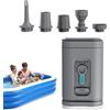 Generic Mini gonfiatore esterno senza fili portatile della pompa dell'aria | Strumento per gonfiare e sgonfiare sacchetti sottovuoto, divani d'aria, materassi, forniture di acqua e aria