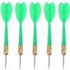 DEARMAMY 5 Pezzi Accessori per Freccette Punte Metalliche Colorate e Aghi | Set per Principianti e Professionisti, Plastica e Metallo, Bilanciamento Ottimale, Robustezza, Verde Colore Casuale