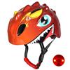 Folpus Casco Bici Bambini Casco Elmetto Protezione Copricapo con Resistente Luce Posteriore per Visibilità Prese d'Aria per Freschezza Fibbia Rapida Taglia