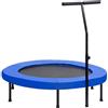 LPERTGFHU Trampolino fitness con impugnatura e imbottitura di sicurezza | telaio in acciaio, allenamento silenzioso, 36 cavi elastici, tappetino antiscivolo in polipropilene