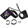 UrbanHui Can Bus Ebike Display Compatibile Con Per Bafang M400 M500 M510 Per M600 M560 M420 M800 M820 Triangolare Verde Tft Lcd Screen Dpc245 Nero