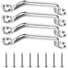 Generic Occhiello per ponte, 4 ancoraggi resistenti in acciaio inox | Accessori ad alta resistenza del kayak, hardware resistente alla ruggine della barca per manutenzione quotidiana