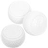 HOLIDYOYO 3 Pezzi Palline da Golf Piatte per Allenamento, Bianche, in Gomma | Principianti e Giocatori, Uso Interno ed Esterno, Precisione Elevata, Corregge Errori nel Putt