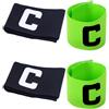 KJHBV Portable Football Band, Wear-resistant Captain Armband, 4 Pezzi, Nylon, Leggero, Design Antiscivolo, Squadre di Calcio e Hockey