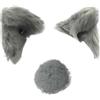 Generisch Copricapo in peluche con orecchie di gatto, per copricapo | Cuffie per casco con orecchie di gattino, per moto, bicicletta, superfici lisce, per snowboard, sci
