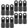 SHINEOFI 12 Pezzi Ganci Fermatende per Kayak, Fermacorda Elastici | Accessori Kayak per Canoa e Cordoncino Elastico, Sgancio Rapido, Uso in Acqua Dolci e Marina