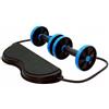 Baoblaze Ruota Addominali Rullo Addominali Roller Core Attrezzo Addome con Ruote Silenziose Antiscivolo E Tappetino Ginocchia EVA Supporta di Allenamento