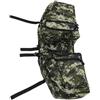 BESTOMZ Borsa da Bici Posteriore, in Tela, per Mountain Bike | Design Mimetico, Bordatura Riflettente, Capienza Ampia, Due Tasche per Borracce, Colore Verde