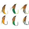Generic Esche da pesca a Mosca per Pezzi Multiuso, e | Set assortito di esche finte da mosca adatto per campeggio, escursionismo, zaino in spalla e fiumi, laghi
