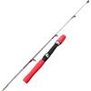 ZGCrumphant Canna da pesca 60/80/100CM Canna da pesca ultraleggera Carp Feeder Fibra di vetro Mini canna viaggio Base con ruota nel ghiaccio