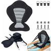 MeLtor Seggiolino SUP, Cinturini Regolabili Sedia per SUP, Tasca Rimovibile Accessori per SUP Comfort per Lunghe Percorrenze