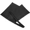 Alasum 2 Pezzi Borsa Riutilizzabile con Manico, Grande Capienza | Tessuto Oxford Nero, Chiusura con Cerniera, per Costumi e Pannolini in Viaggio, Spiaggia e Uscite