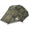 GFMGUEMV Tenda da pesca per 3 persone, impermeabile, pieghevole, in poliestere con rivestimento in poliuretano, antivento, con cuciture sigillate e telone, facile da montare