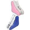 PRETYZOOM 2 Pezzi Borsa Triangolare per Pattini da Ghiaccio con Tracolla | Tessuto con Chiusura a Zip, Stile Semplice e Moda, per Bambine, Blu e Rosa