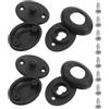 AUTSUPPL 2 Set Fibbia di Fissaggio della Muta, Connettore Rapido | Acciaio Inossidabile e Plastica, Integrazione Fluida e Sicurezza, per Mute e Abbigliamento Subacqueo Nero