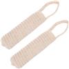 GALPADA 2 Pezzi Custodia per Borraccia Fatta da 800-1000ml in Cotone | Uso All'aperto, Beige, e Resistente AI Graffi, di Aggancio Zaino