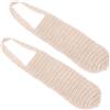 MUCKLILY 2 Pezzi Custodia per Borraccia in Cotone Beige 800-1000ml Portatile | Uso All'aperto, Leggero e Resistente AI Graffi, Si Appende Zaino, Formato