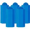 DEARMAMY 5 Pezzi Punta per Stecca da Biliardo Sostituibile in Plastica Blu | Ricambio Leggero e Portatile, Controllo del Colpo Migliorato, Accessorio per Manutenzione della Stecca