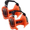 MOBUTOFU Scarpa a Rotelle Luminosa Regolabile in Pvc per Arancione | Design Luminoso, Facile da Imparare, Pratico da Trasportare e Riporre, Accessorio per Gioco All'aperto