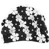 Operitacx Cuffia da Nuoto Floreale Vintage da Donna, Elastica | Nylon Leggero, Striscia Interna in Silicone Antiscivolo, Bordo Ampio, per Festa in Piscina