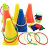 Generic Giochi da Carnaval all'Aperto Interazione Genitore-Figlio Colorata e | Giochi di Lancio per Sagre per Campeggi Riunioni Giardini Parchi Spiagge